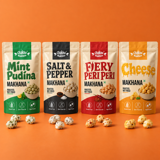 Chakna Makhna Combo of 4 Stand-Up Packs - 55gs each