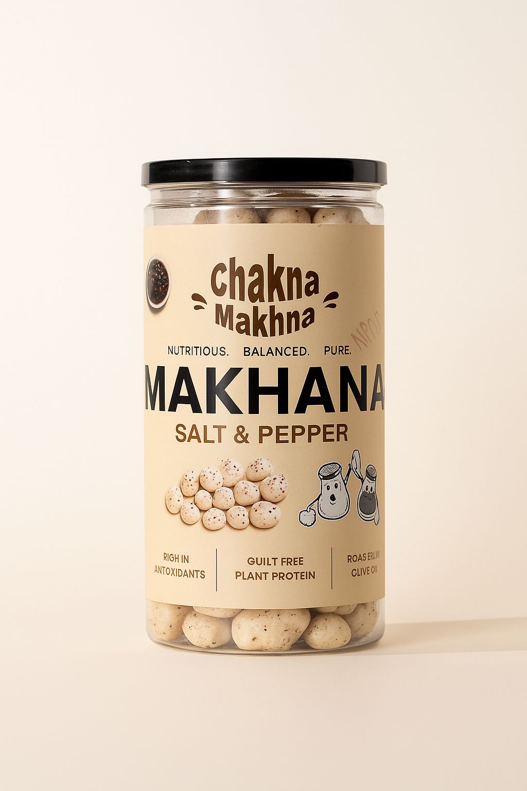 CHAKNA MAKHNA Salt & Pepper Makhana - 80g