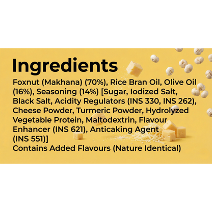 CHAKNA MAKHNA Cheese Flavoured Makhana - 80g