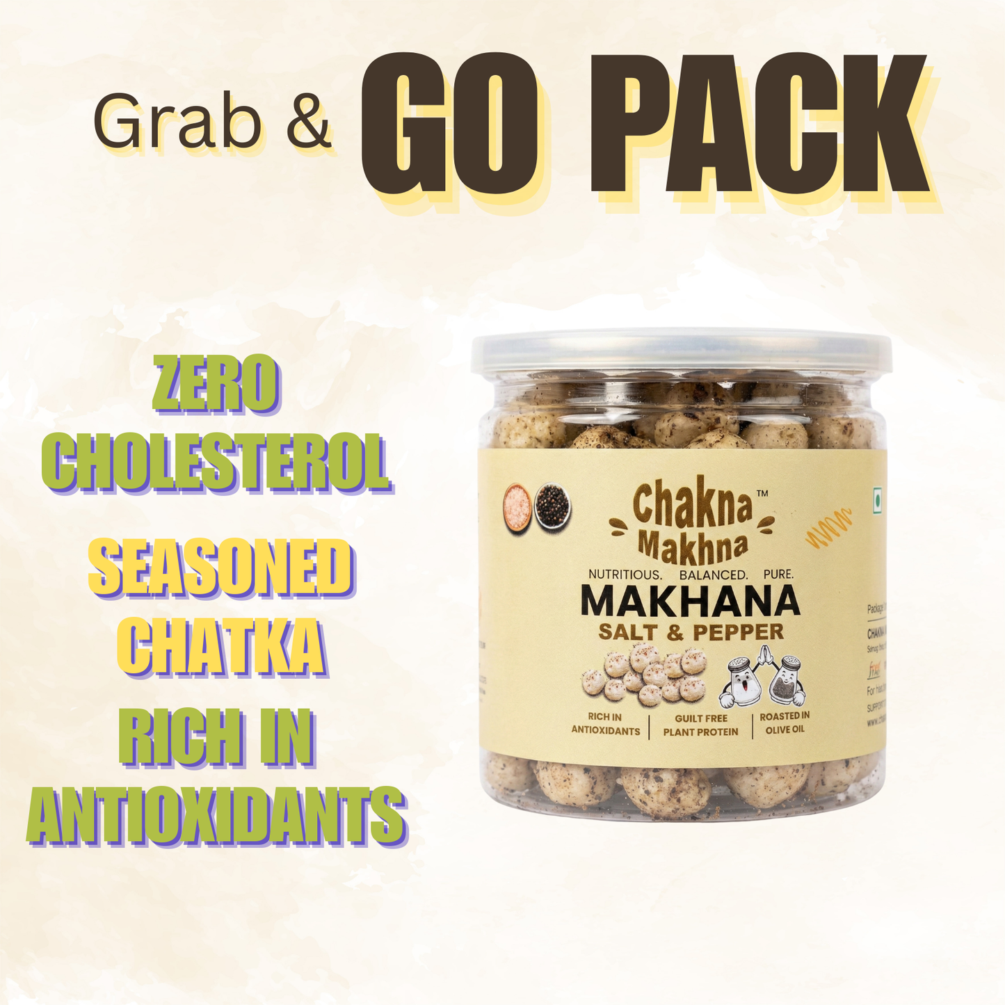 CHAKNA MAKHNA Salt & Pepper Makhana - 40g