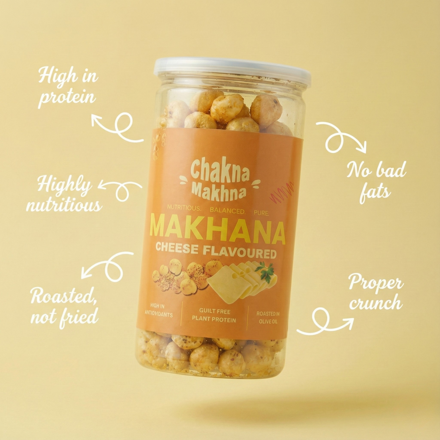 CHAKNA MAKHNA Cheese Flavoured Makhana - 80g