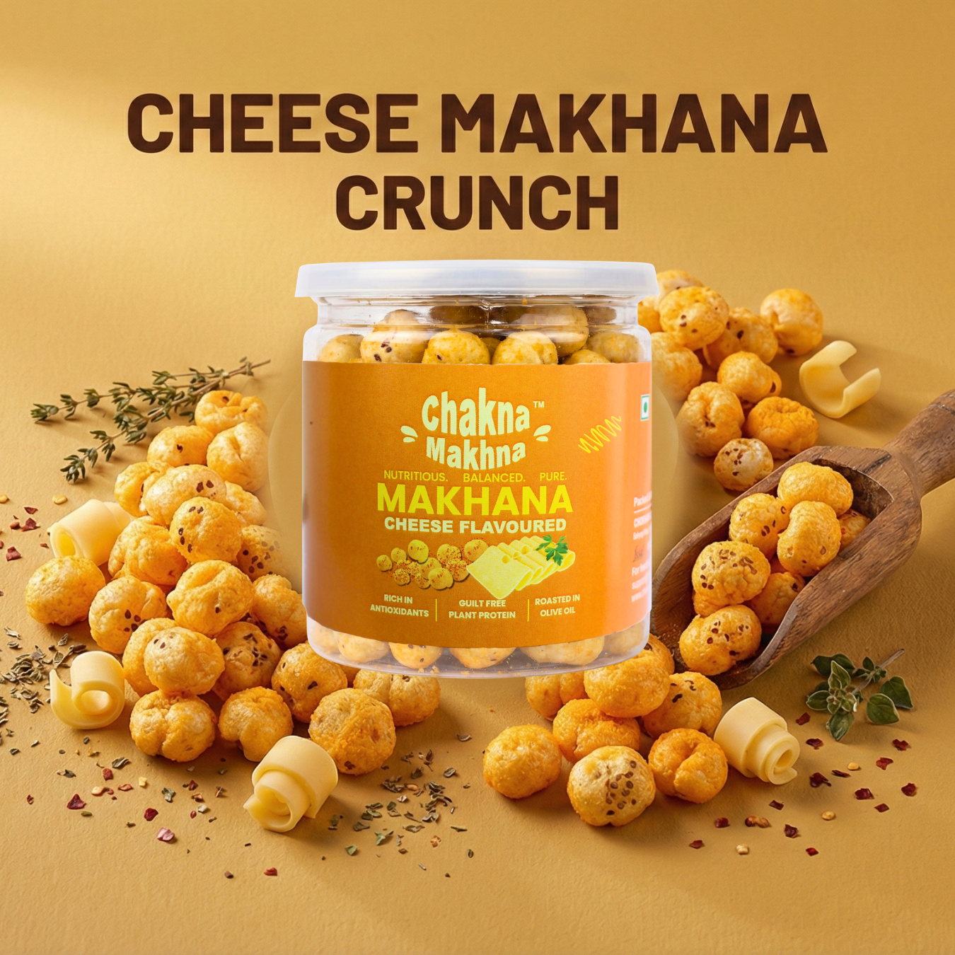 CHAKNA MAKHNA Cheese Flavoured Makhana - 40g