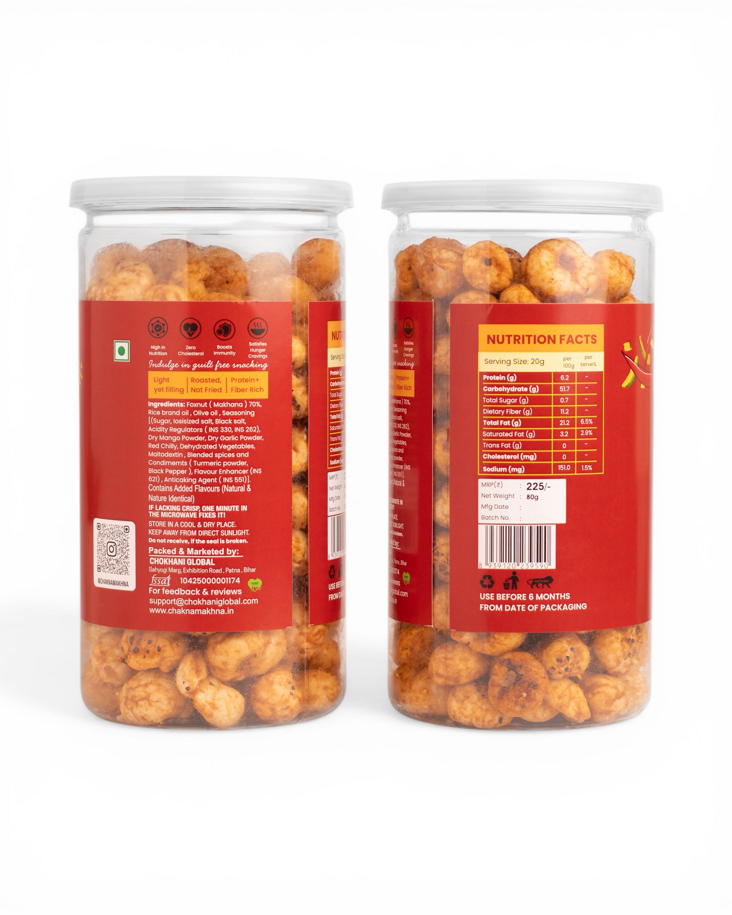 CHAKNA MAKHNA Achaari Masti Makhana - 80g