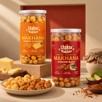 CHAKNA MAKHNA - Combo of 2 - Cheese & Achaari Masti Makhana - 160g