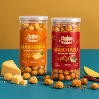 CHAKNA MAKHNA - Combo of 2 - Cheese & Achaari Masti Makhana - 160g