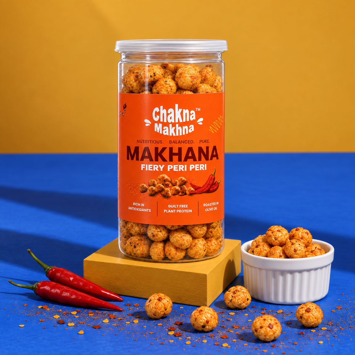 CHAKNA MAKHNA Fiery Peri Peri Makhana - 80g