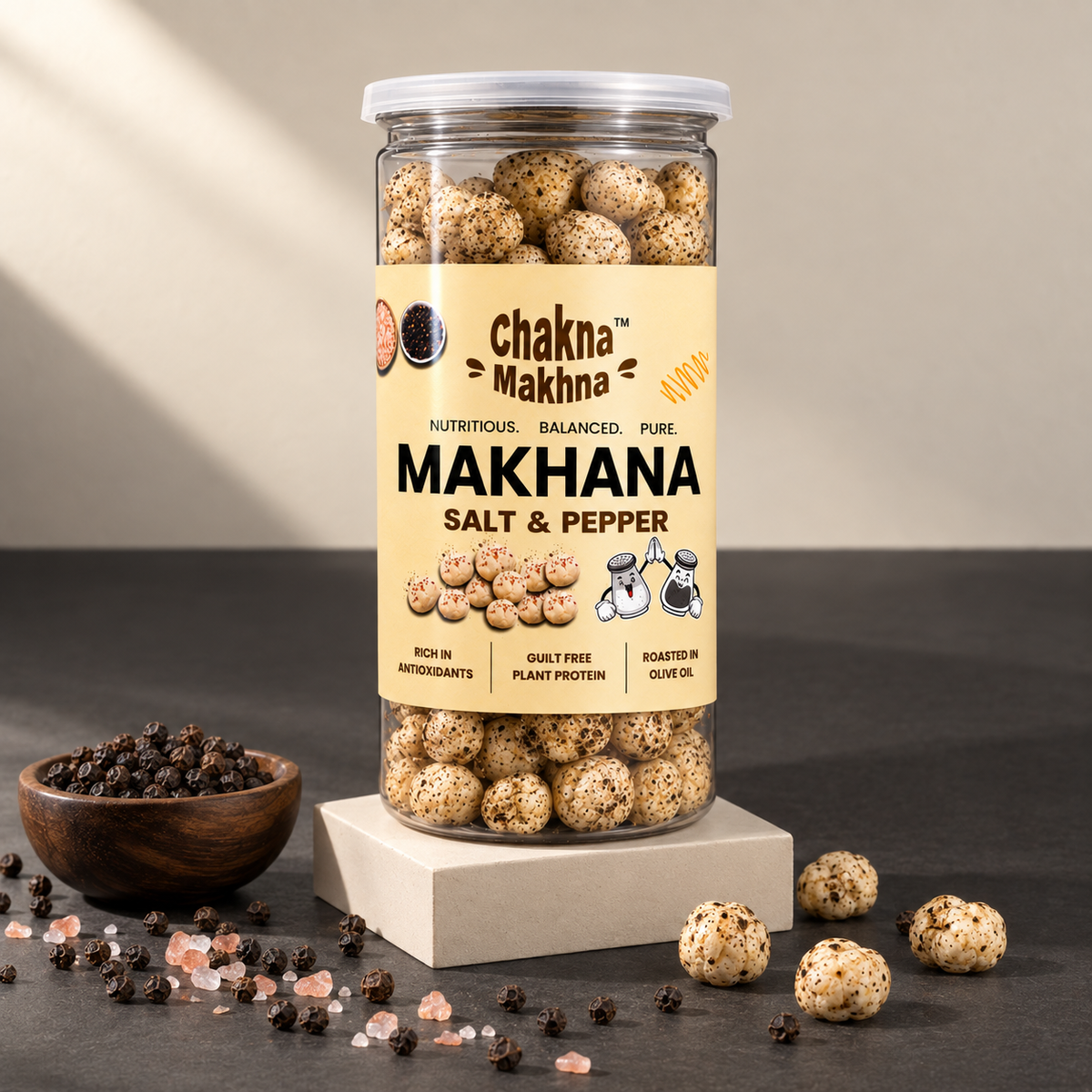 CHAKNA MAKHNA Salt & Pepper Makhana - 80g