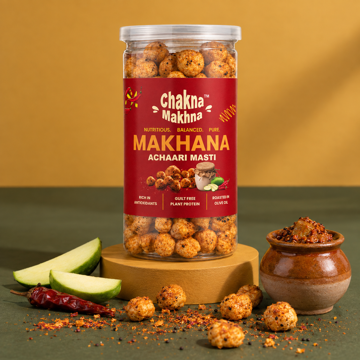 CHAKNA MAKHNA Achaari Masti Makhana - 80g