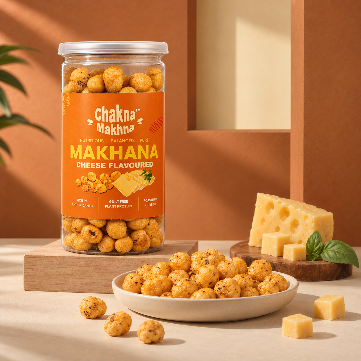 CHAKNA MAKHNA Cheese Flavoured Makhana - 80g